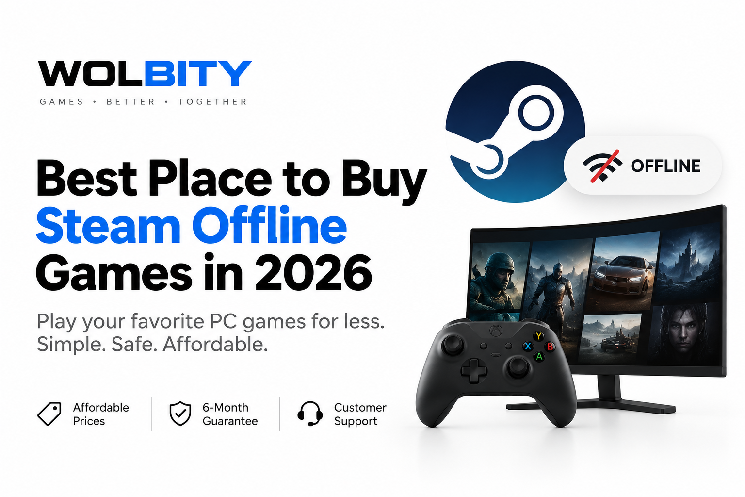 Best Place to Buy Steam Offline Games in 2026 | Wolbity cover